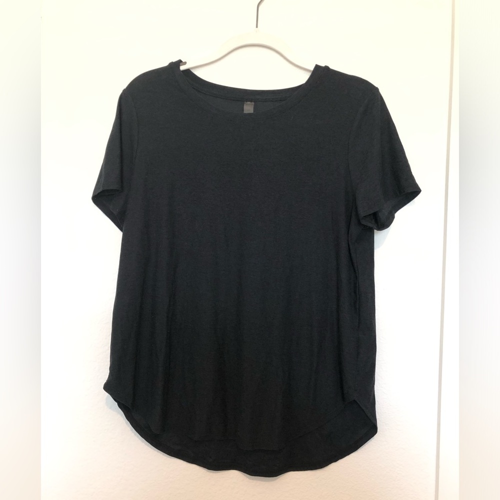 Beyond Yoga Black Short Sleeve Crewneck Tee Large